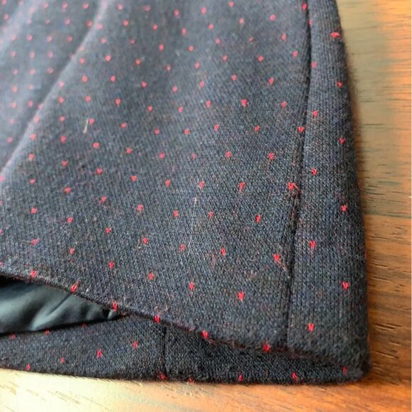 Esprit Navy 2 Button Blazer with Polka Dots Size 4 - Picture 6 of 9
